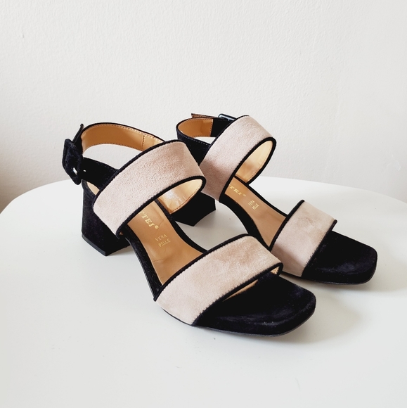 ANTHRO (Paolo Mattei) Colorblock Heeled Sandals - Picture 2 of 9